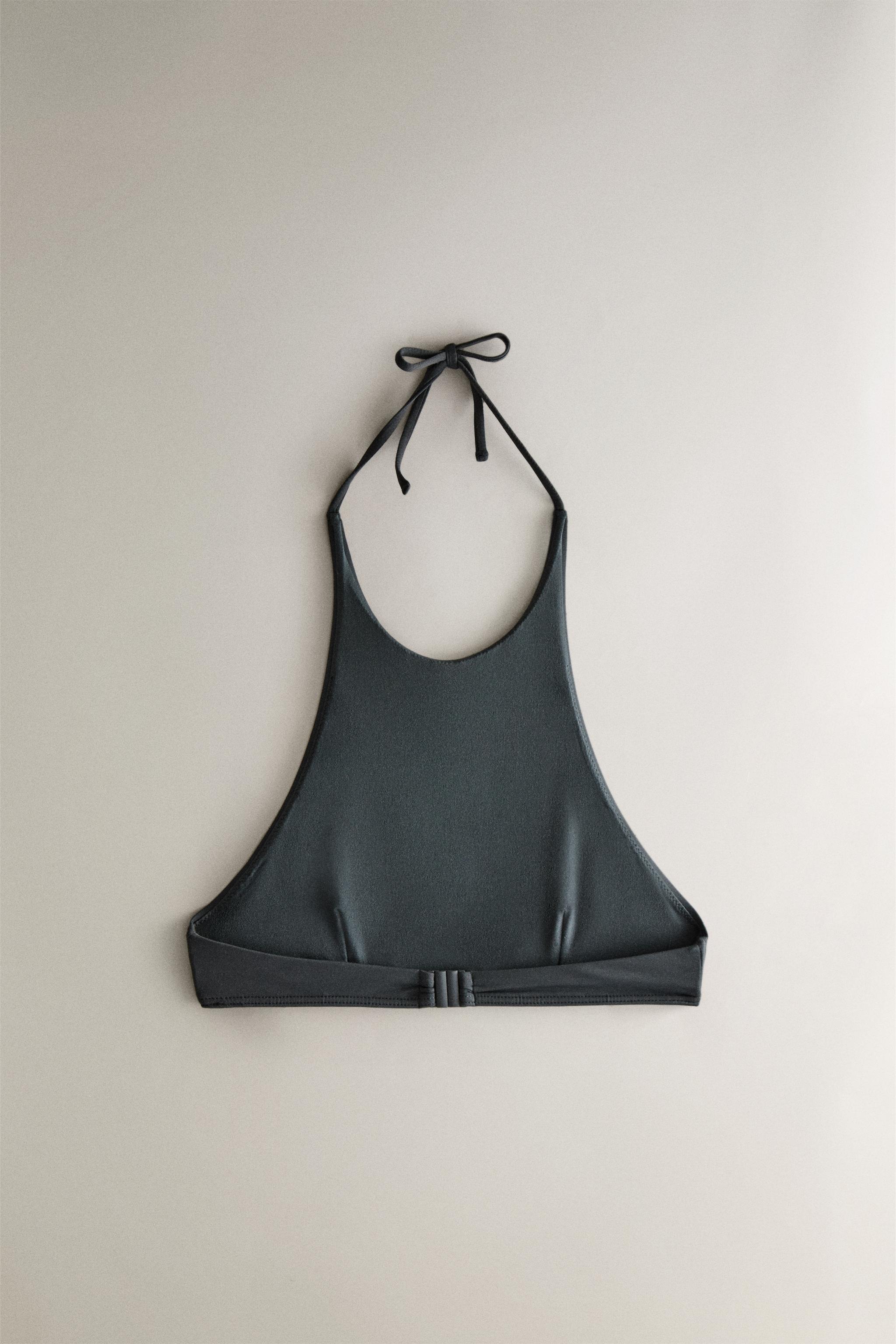 PLAIN HALTER BEACH BIKINI TOP